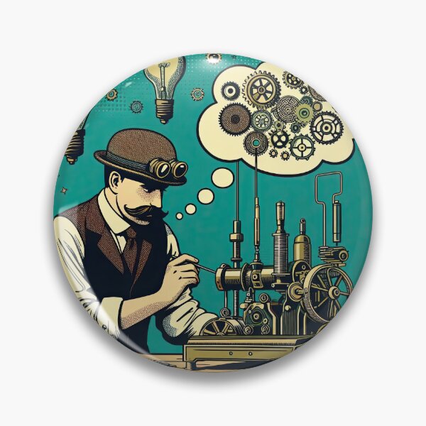Item preview, Steampunk Inventor Pop Art Style designed and sold by artofuniverse.