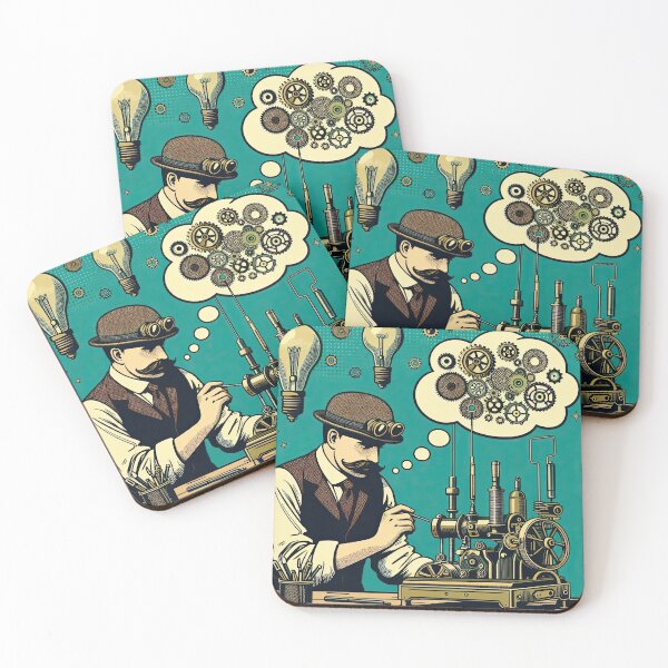 Item preview, Steampunk Inventor Pop Art Style designed and sold by artofuniverse.