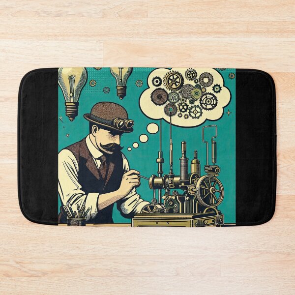 Item preview, Steampunk Inventor Pop Art Style designed and sold by artofuniverse.