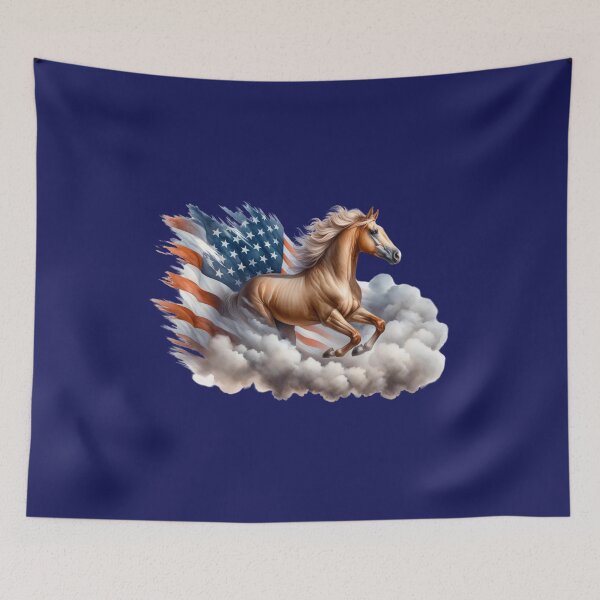 Item preview, Patriotic Horse Dream designed and sold by critterpatchusa.
