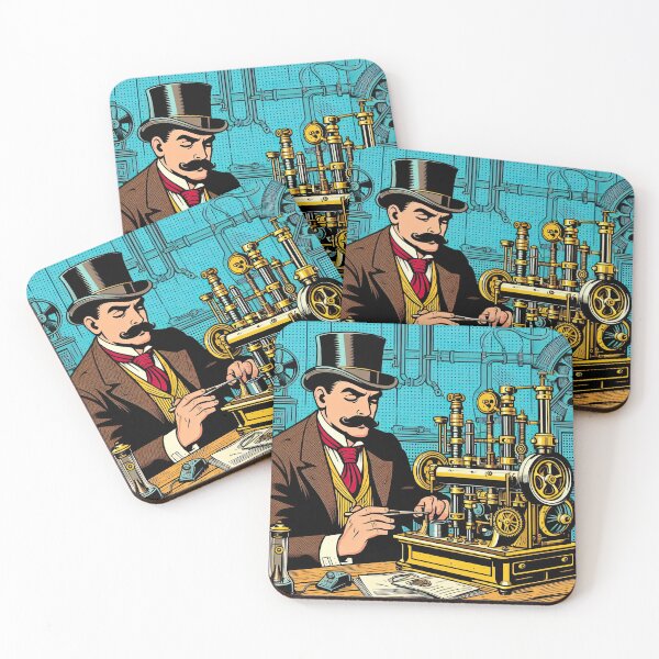 Item preview, Steampunk Inventor Pop Art Style designed and sold by artofuniverse.