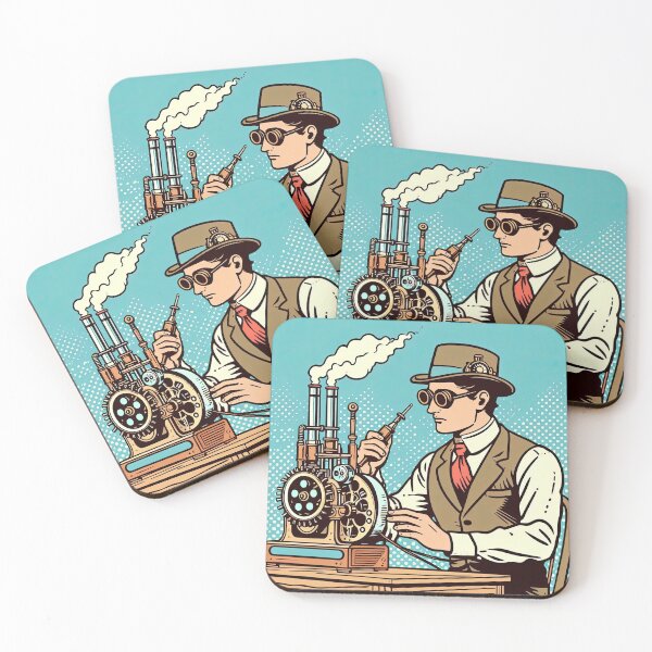Item preview, Steampunk Inventor Pop Art Style designed and sold by artofuniverse.