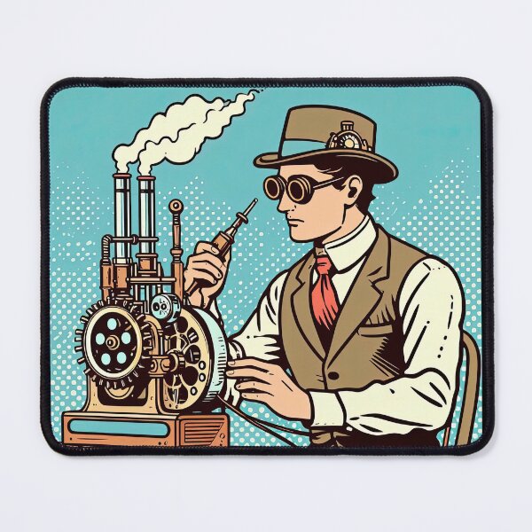 Item preview, Steampunk Inventor Pop Art Style designed and sold by artofuniverse.