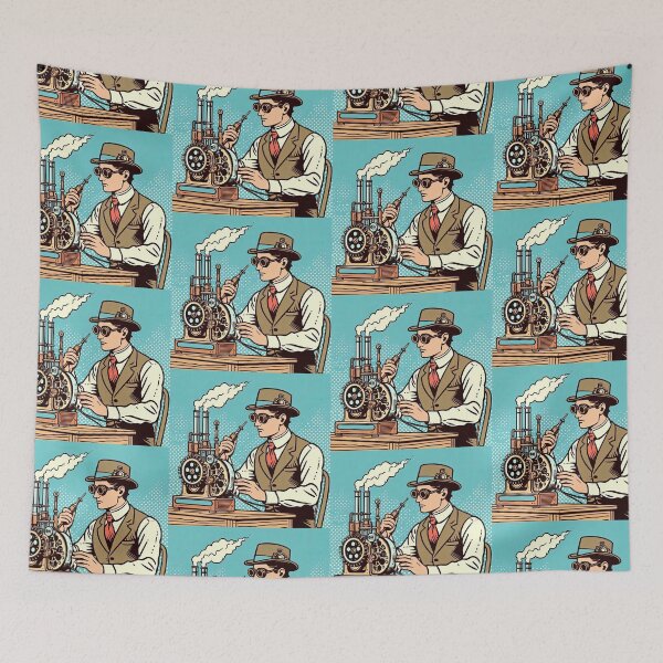 Item preview, Steampunk Inventor Pop Art Style designed and sold by artofuniverse.
