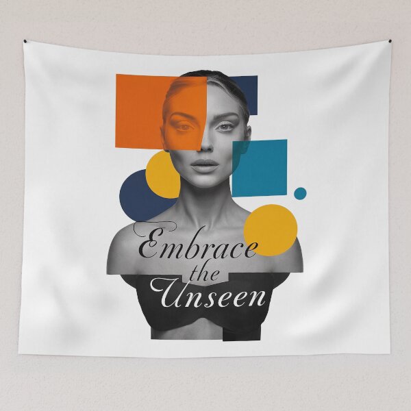 Item preview, Mesmerizing | vibrant Woman | Embrace the invisible | Embrance the unseen designed and sold by RedCircleArt.