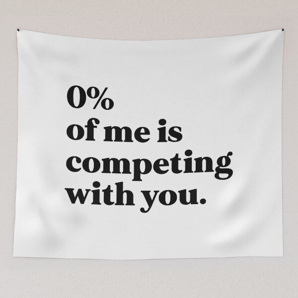 Item preview, 0% of me is competing with you designed and sold by weirdly weird.