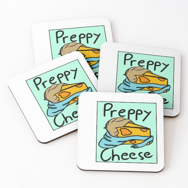 Item preview, Preppy Cheese, sticker style designed and sold by CerealdemonArts.