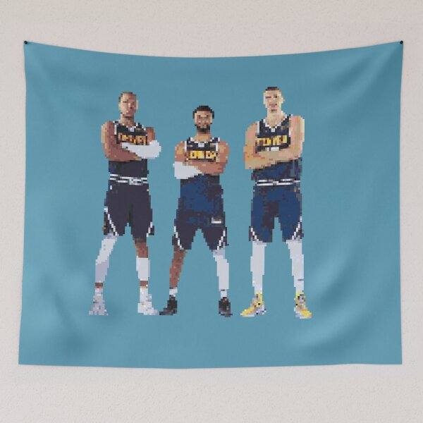 Item preview, Nikola Jokic Jamal Murray and Aaron Gordon designed and sold by pixelsports2.