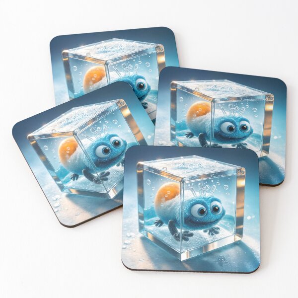 Item preview, Frozen Creature Trapped in Glass Cube designed and sold by koreatvtea.