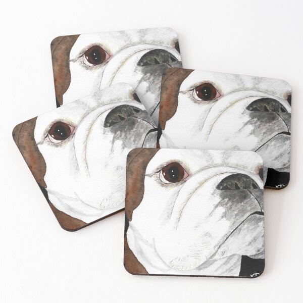 Item preview, Beatrix the Bulldog, a Close-up designed and sold by storiedthreads.