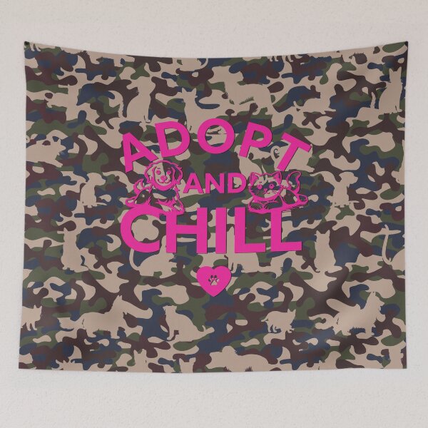 Item preview, Adopt and Chill Camo - Tan designed and sold by TammySwarek.