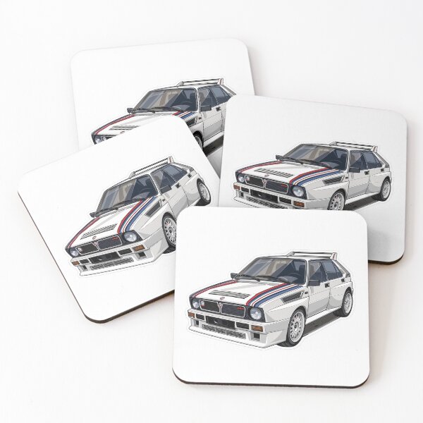Item preview, Racing White Lancia Delta designed and sold by kahida.