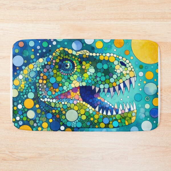 Item preview, Vibrant Dinosaur Art - Tyrannosaurus Rex by heidiannemorris © designed and sold by FOLK ART FUSION.
