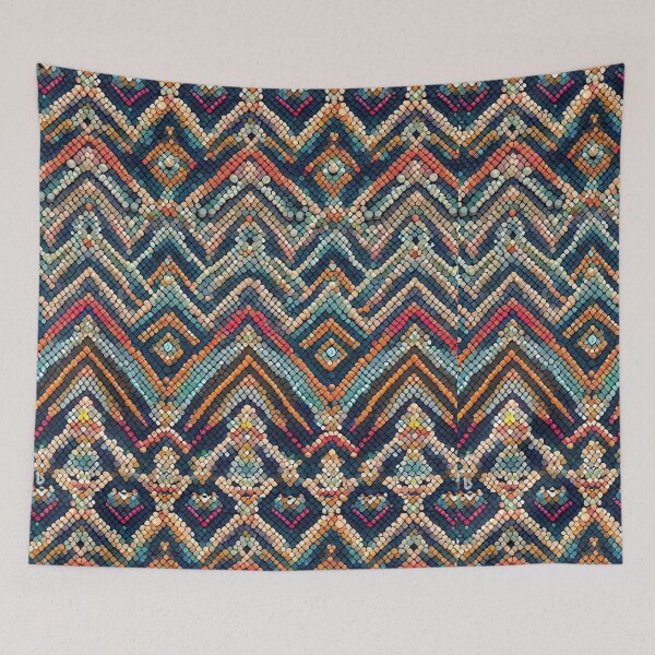 Item preview, Handcrafted Beaded Motif in Bold Colors designed and sold by communedesigns.