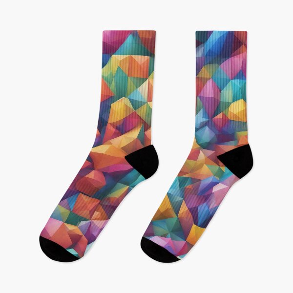 Item preview, Geometric Rainbow Harmony designed and sold by kneilingprints.