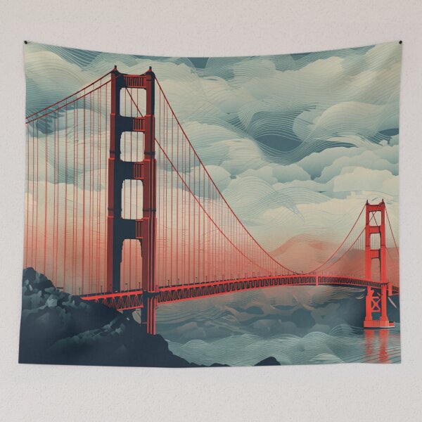 Item preview, Golden Gate Bridge, San Francisco, California USA designed and sold by Myra365Art.