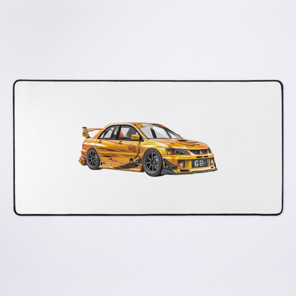 Item preview, Fast Yellow Mitsubishi Lancer designed and sold by kahida.