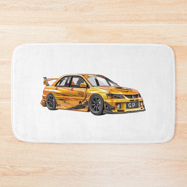 Item preview, Fast Yellow Mitsubishi Lancer designed and sold by kahida.