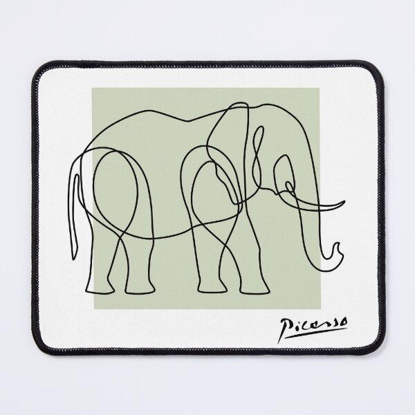Item preview, Line Art - The Elephant designed and sold by SeaArtPrint.