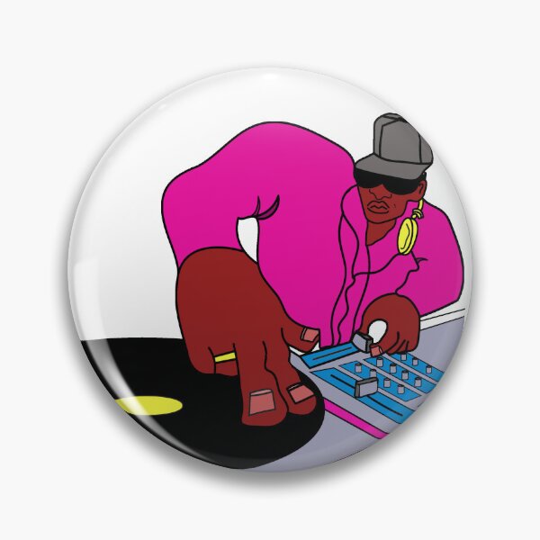 Item preview, Cartoon Hip Hop DJ Spinning on the Decks designed and sold by revivestudioss.