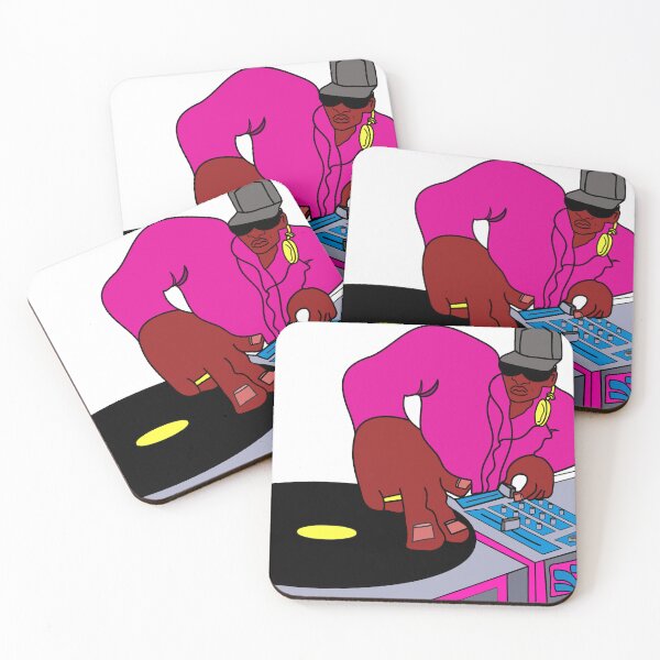 Item preview, Cartoon Hip Hop DJ Spinning on the Decks designed and sold by revivestudioss.