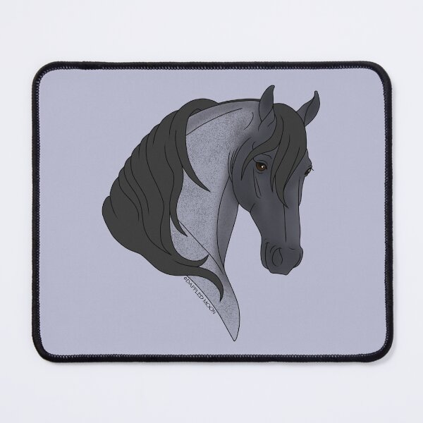 Item preview, Smiling Blue Roan Cartoon Horse designed and sold by DappledMoon.