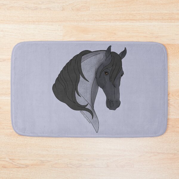 Item preview, Smiling Blue Roan Cartoon Horse designed and sold by DappledMoon.