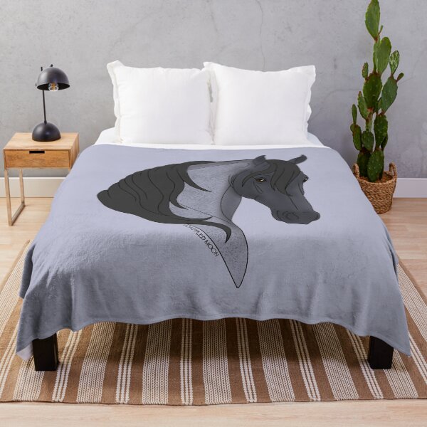 Item preview, Smiling Blue Roan Cartoon Horse designed and sold by DappledMoon.