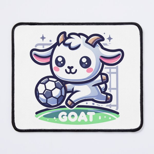 Item preview, A Goat playing Soccer, say GOAT sticker and more designed and sold by CRandRRstickers.