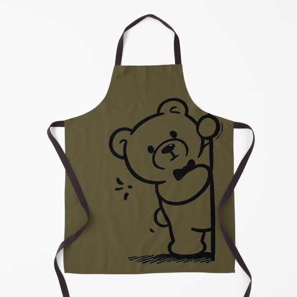 Item preview, Peeking Teddy Bear from the Side designed and sold by Blink Art Studio.