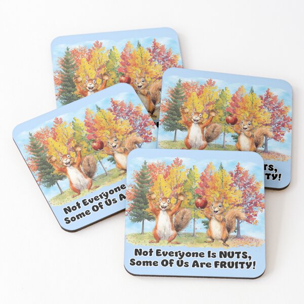 Item preview, Squirrely - Nuts & Fruity designed and sold by Karen Wood.