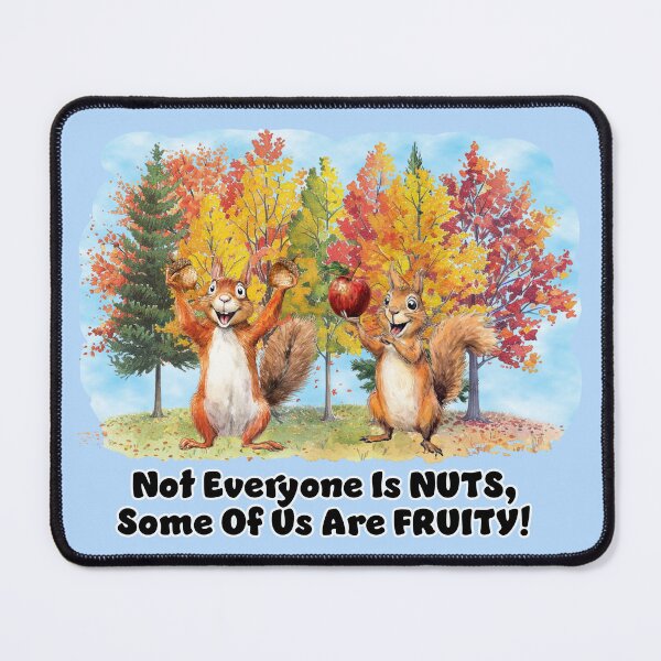 Item preview, Squirrely - Nuts & Fruity designed and sold by Karen Wood.