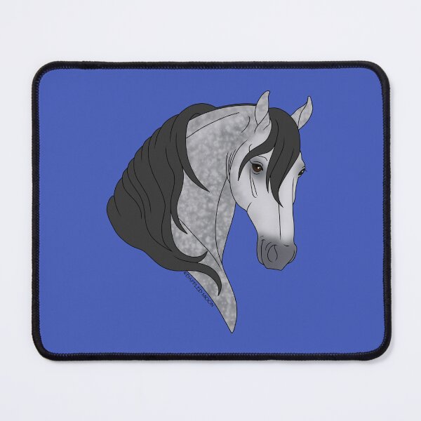 Item preview, Smiling Dappled Gray Cartoon Horse designed and sold by DappledMoon.