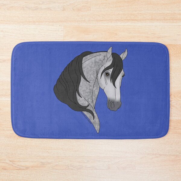 Item preview, Smiling Dappled Gray Cartoon Horse designed and sold by DappledMoon.