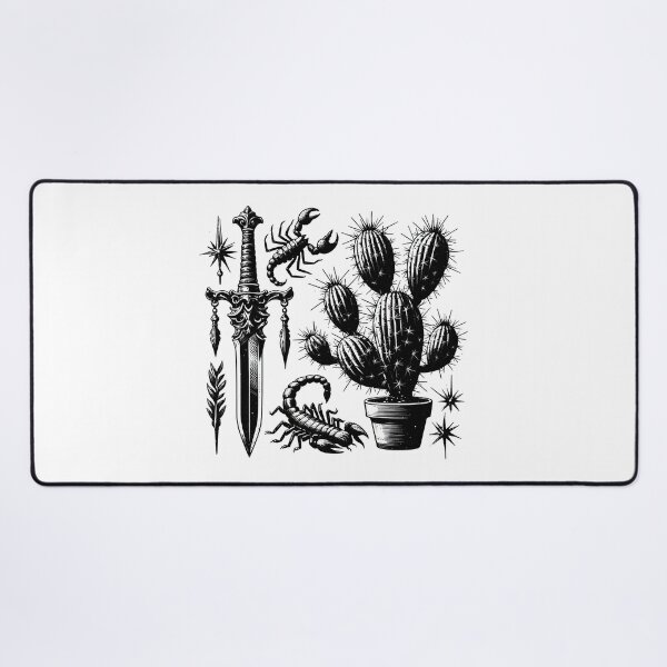 Item preview, Scorpion Desert Cactus Sword Venomous Creature Wasteland Blade designed and sold by ogirdorgraphics.