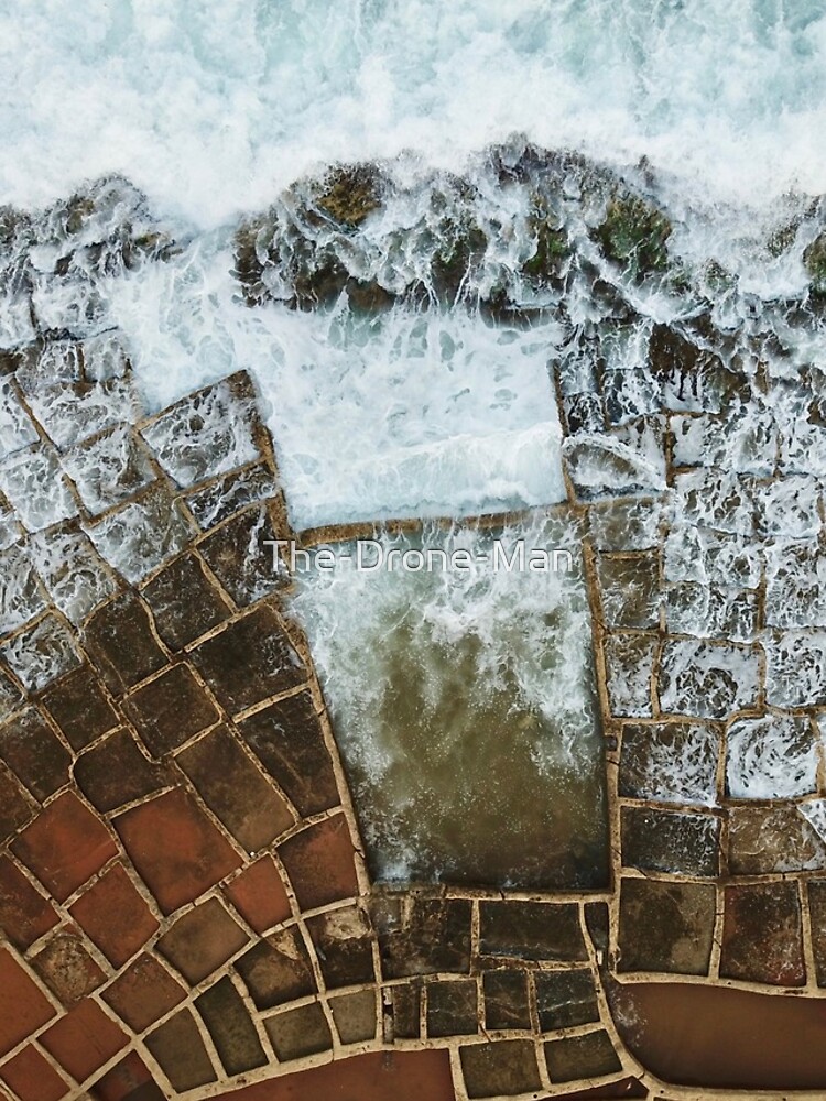 A drone shot of the Salt Pans and waves in Malta iPhone Case