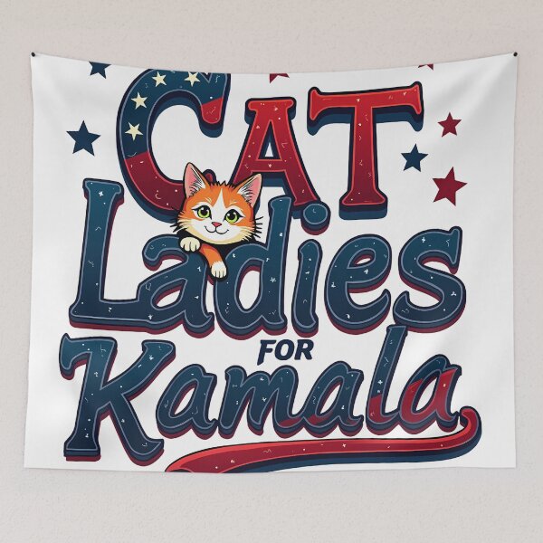 Item preview, Cat Ladies for Kamala Harris designed and sold by Waseemkhan86.