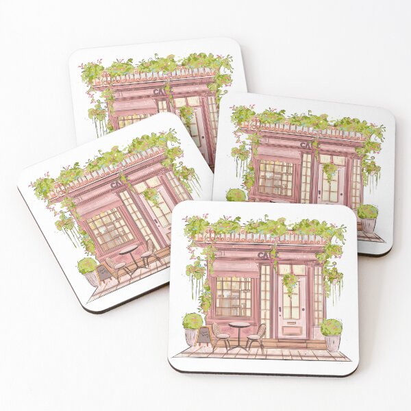 Item preview, Vintage Pink Cafe  designed and sold by Glimmberry.