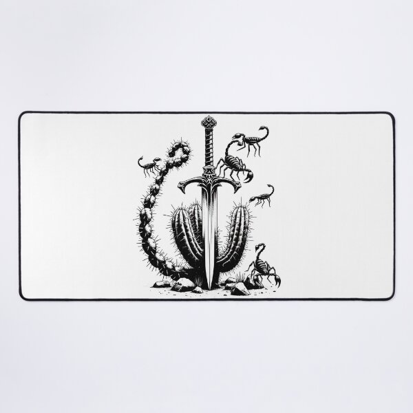 Item preview, Scorpion Desert Cactus Sword Venomous Creature Wasteland Blade designed and sold by ogirdorgraphics.