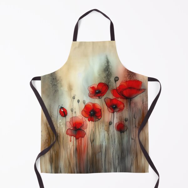 Item preview, Poppies and Ladybug designed and sold by Blue Horse Photo Magic.