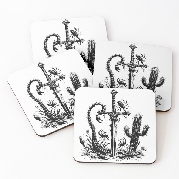 Item preview, Scorpion Desert Cactus Sword Venomous Creature Wasteland Blade designed and sold by ogirdorgraphics.