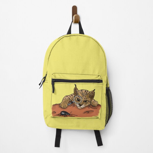 Item preview, Iberian Lynx inspects beetle designed and sold by LaurenGottWorth.
