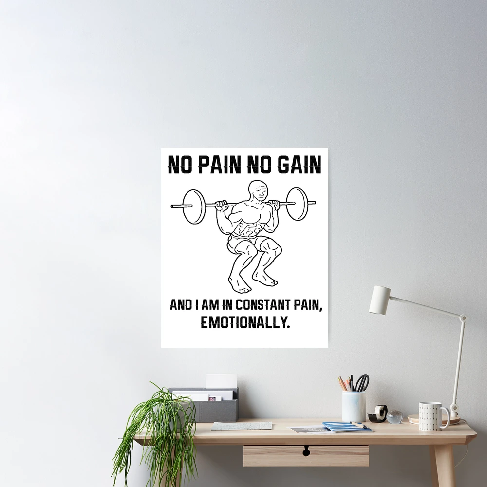 No pain No Gain gym funny caps for men