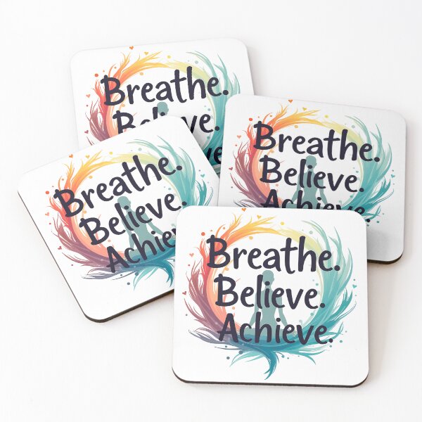 Item preview, Meditate, Breathe, Believe, Achieve. designed and sold by LyricsWear.