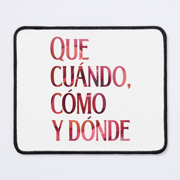 Item preview,  Que cuándo, cómo y dónde. Spanish.  "Perhaps" designed and sold by We-thePixels.