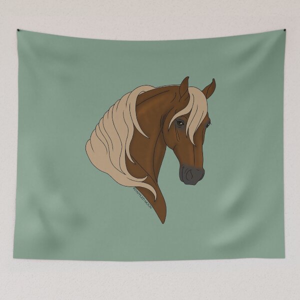 Item preview, Smiling Sorrel Cartoon Horse designed and sold by DappledMoon.