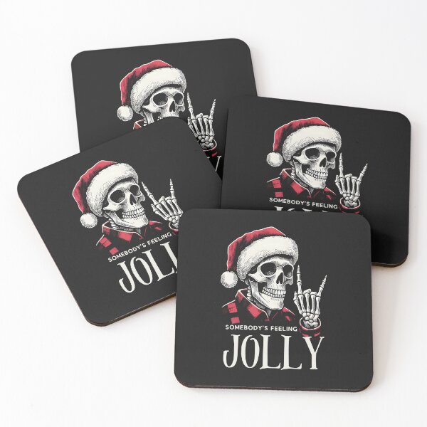 Item preview, Somebody's Feeling Jolly Skeleton  designed and sold by CreepyCornerArt.