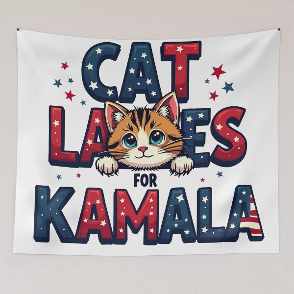 Item preview, Cat Ladies for Kamala Harris designed and sold by Waseemkhan86.