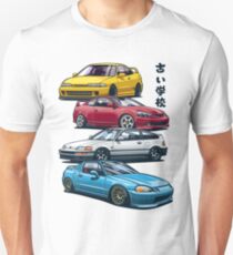 Camiseta ajustada JDM Mix. Civic, CRX, Integra
