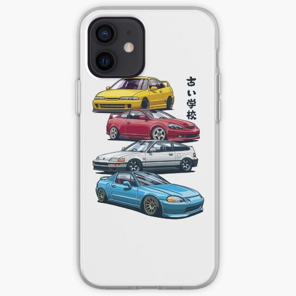 JDM Mix. Civic, CRX, Integra Coque souple iPhone